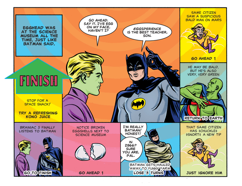 Illustration for article titled Batman '66 Met The Legion of Super-Heroes and They Cramped Each Other's Style So Bad